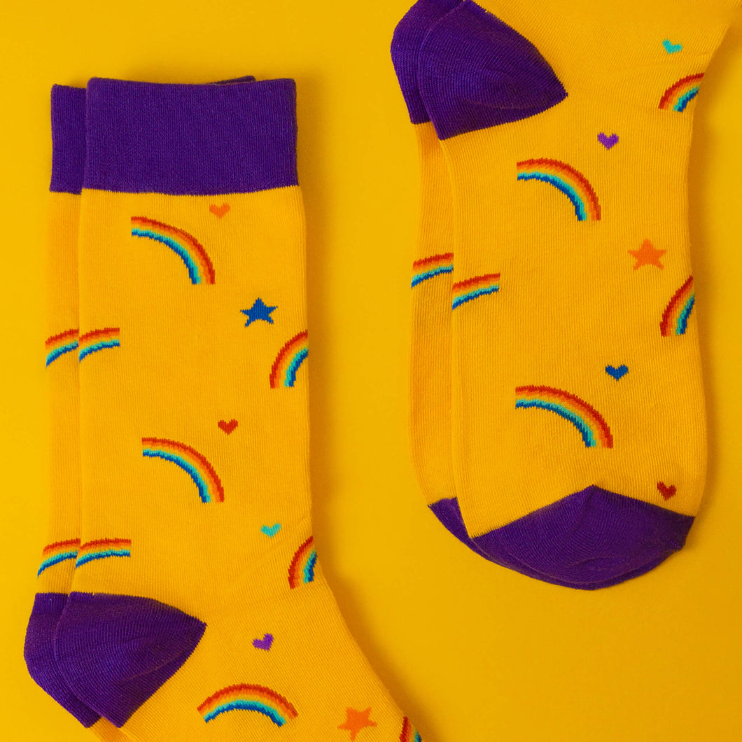 Rainbows & stars — socks
