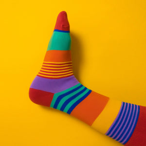 Rainbow stripes — socks