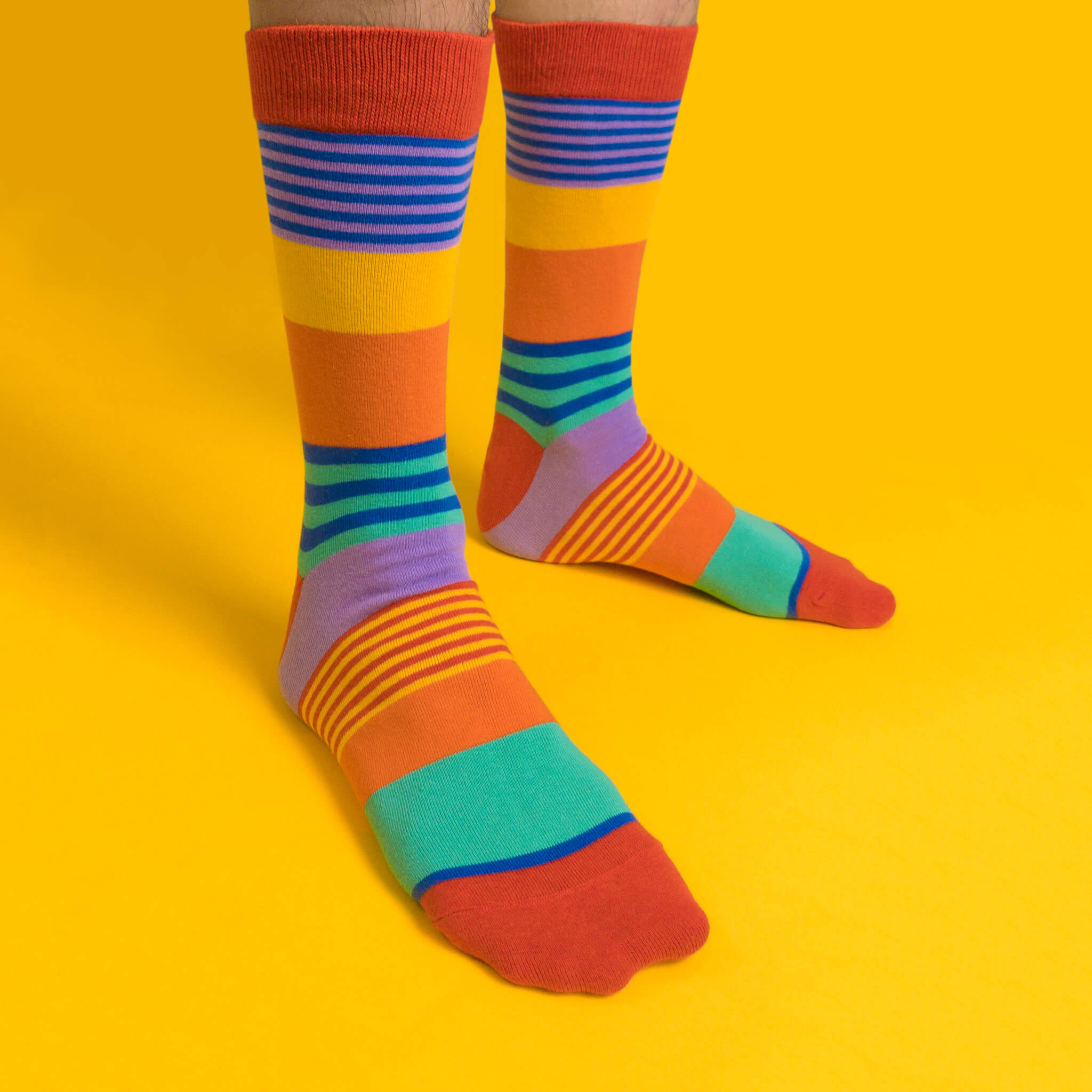 Rainbow Stripes LGBT Pride Socks – Heckin' Unicorn