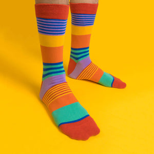 Rainbow stripes — socks