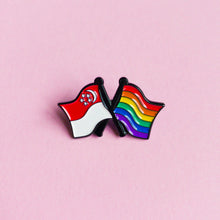 Load image into Gallery viewer, Singapore pride — enamel pin