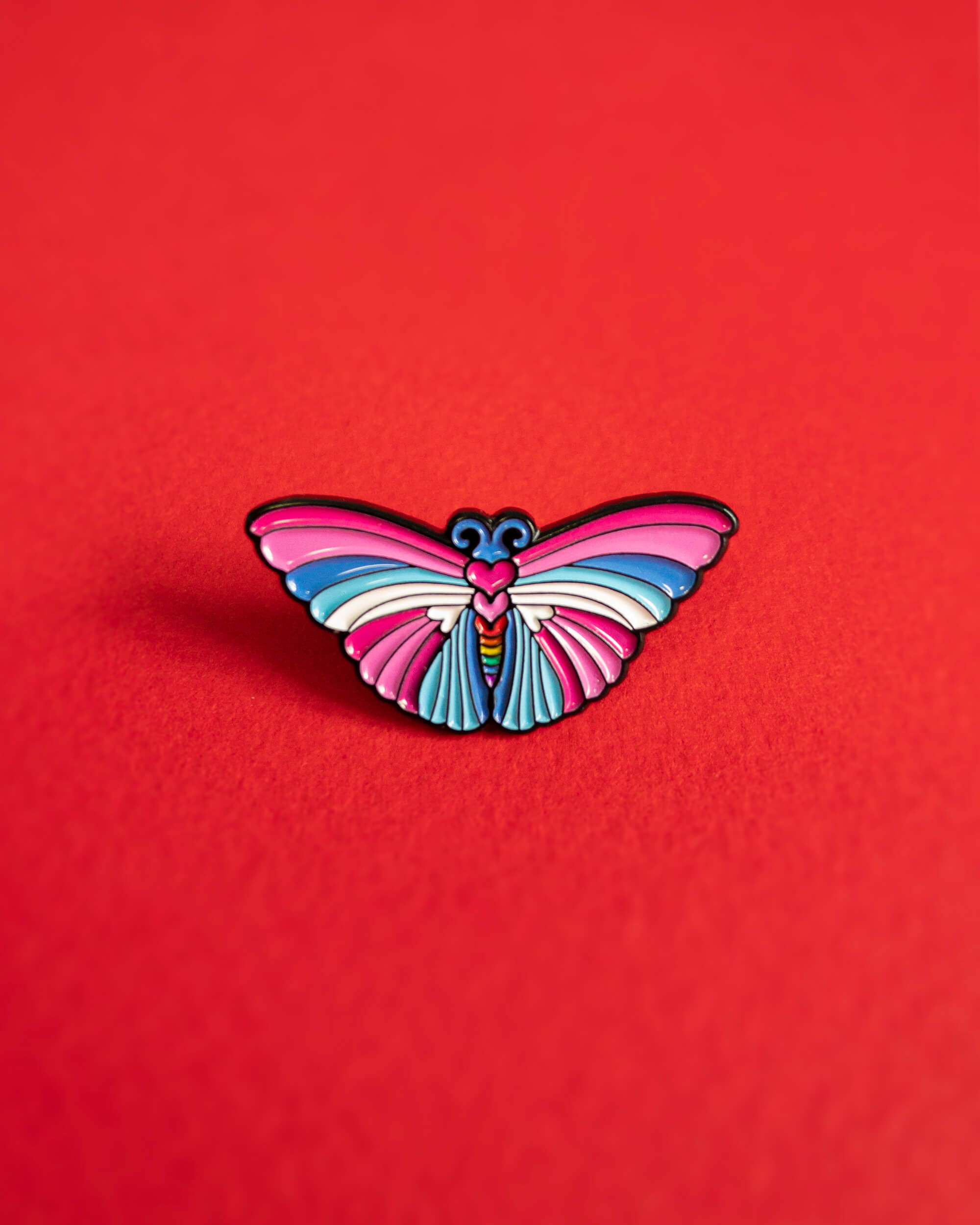 Transcendent butterfly — enamel pin