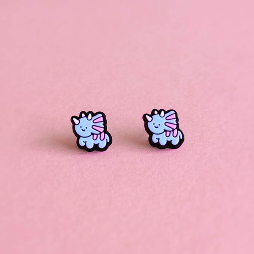 Transeratops — mini stud earrings