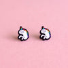 Unicorn — mini stud earrings