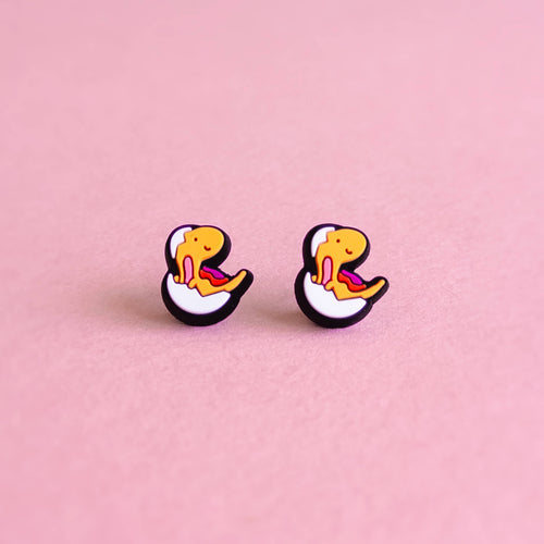 Velesiraptor — mini stud earrings